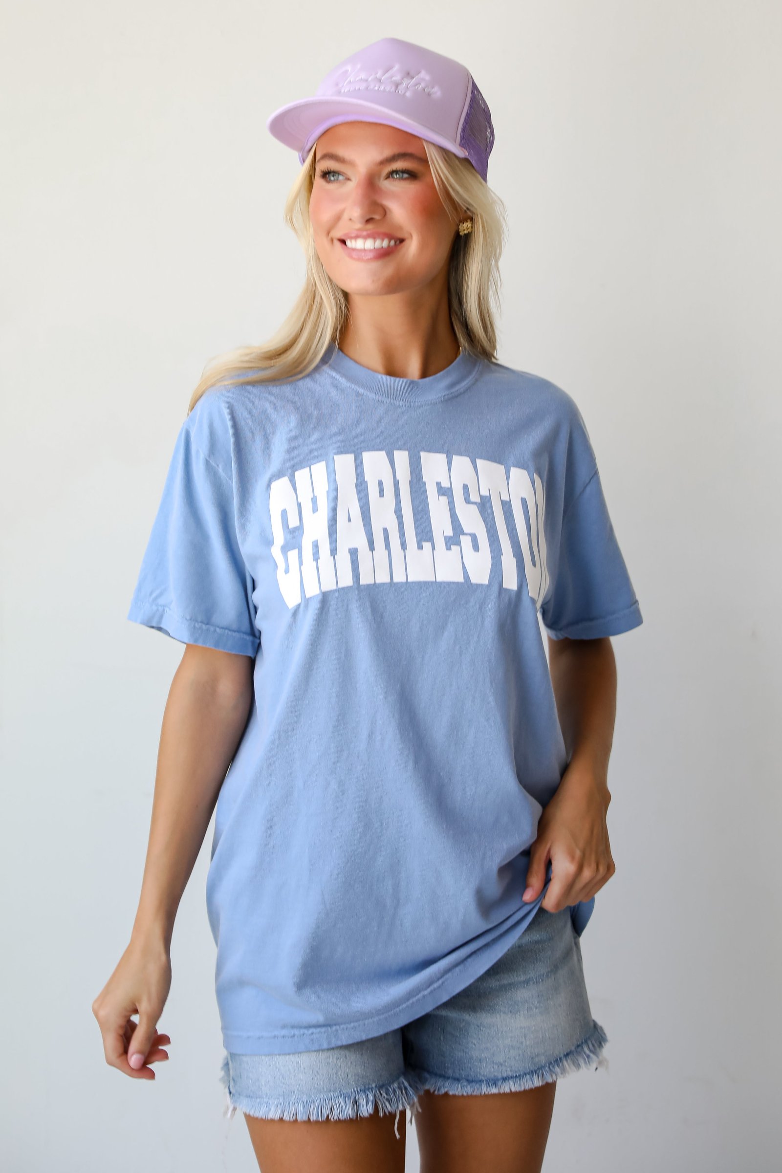 Light Blue Charleston Tee