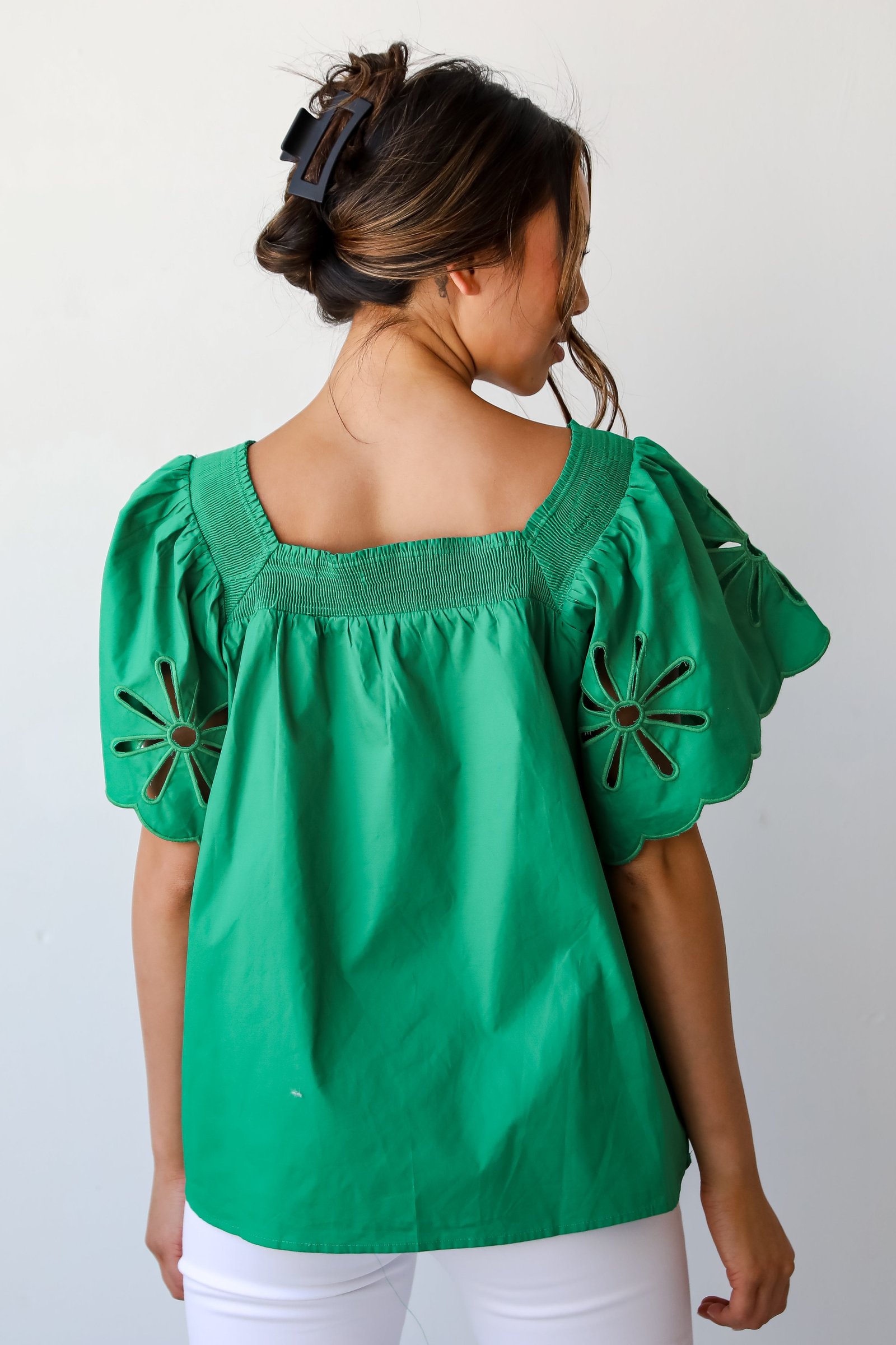 Blissful Afternoon Eyelet Blouse