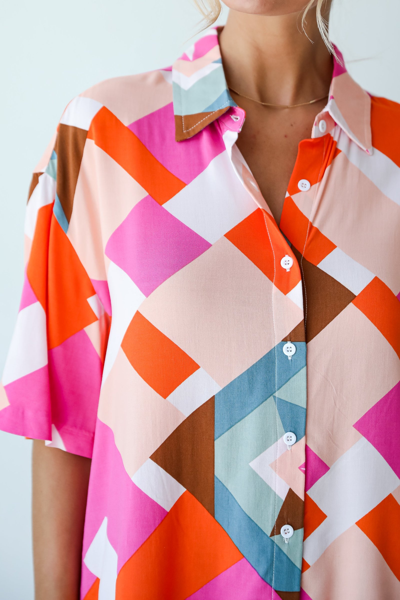 Summery Cutie Pink Blouse