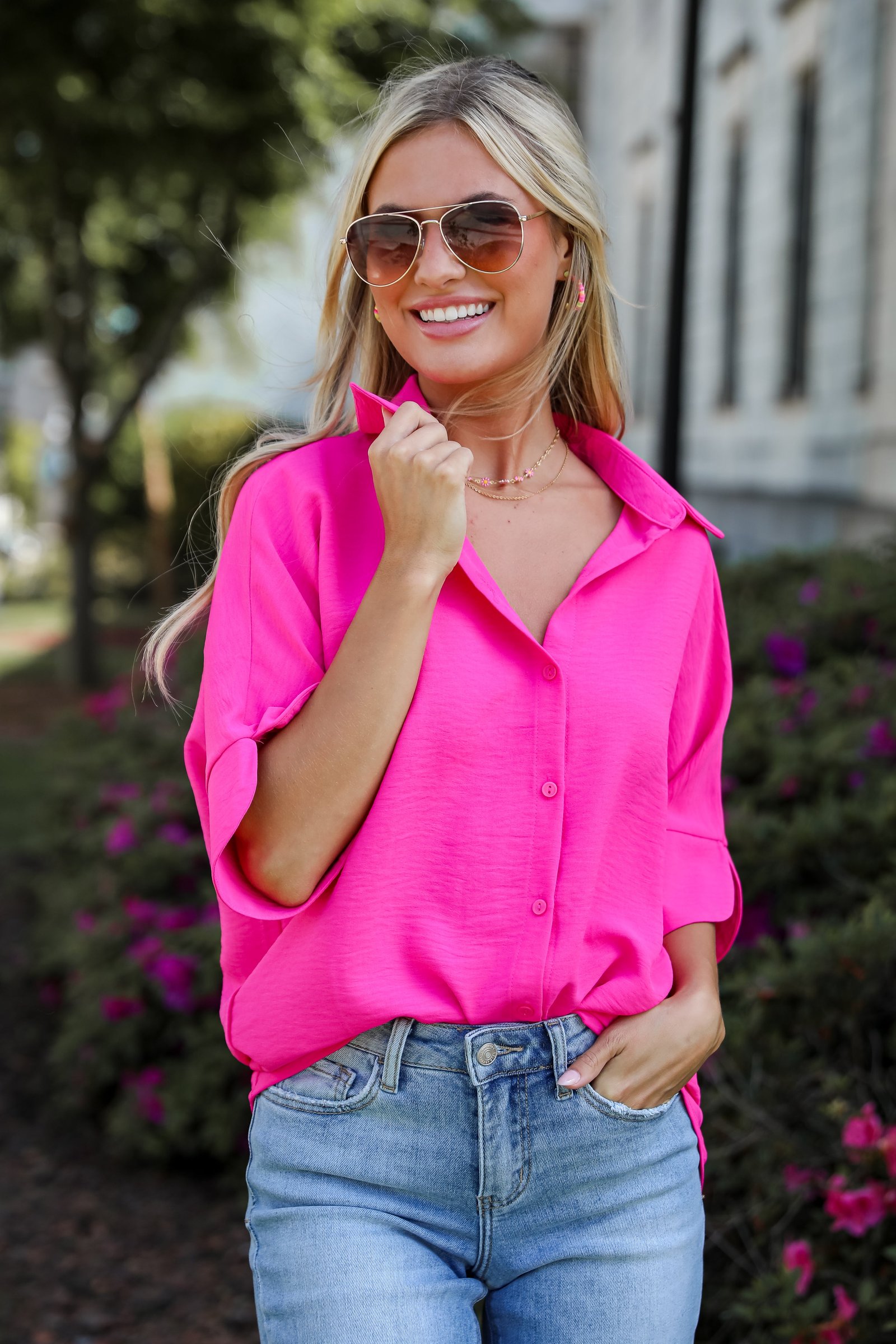 Sweet Vision Oversized Blouse