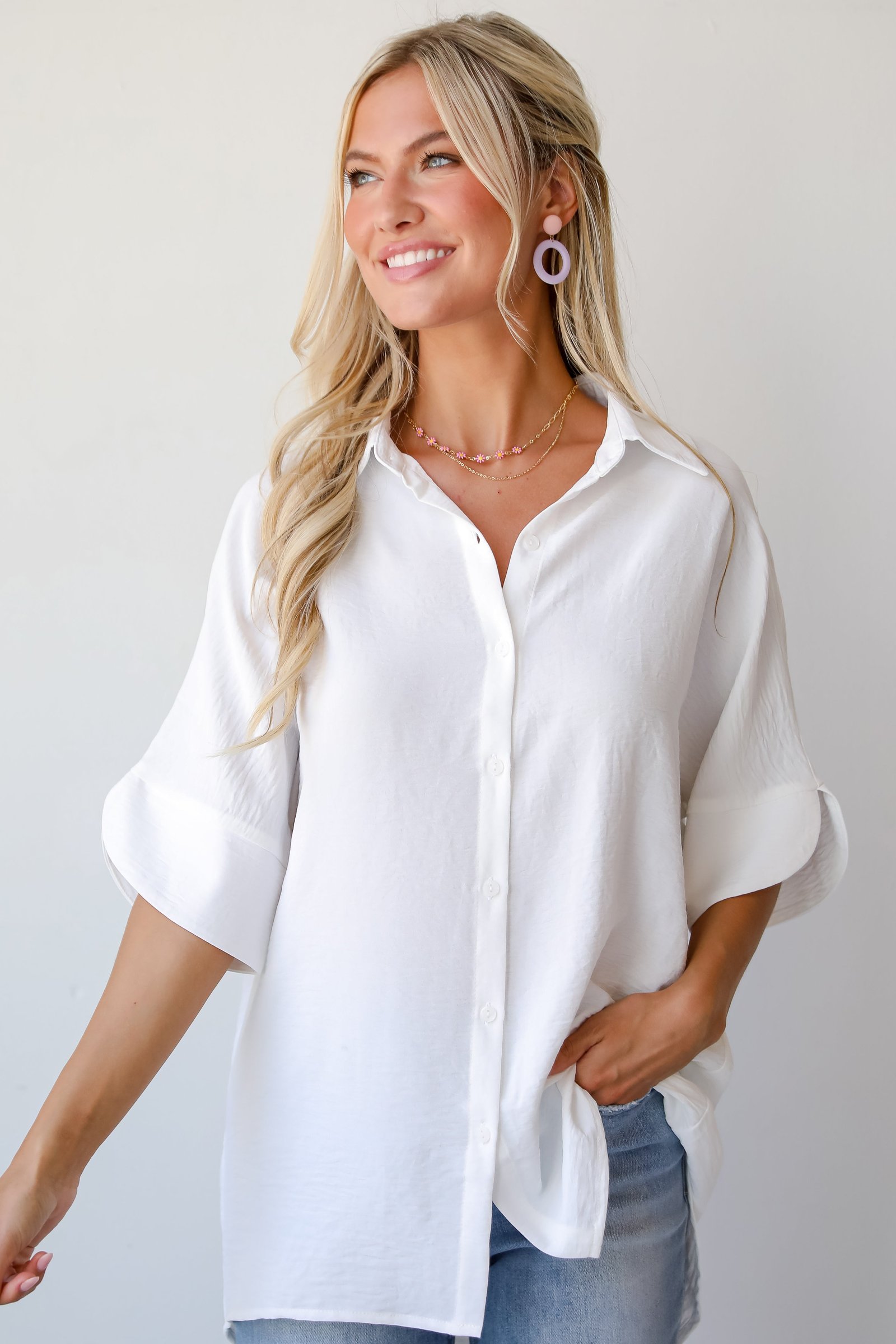 Sweet Vision Oversized Blouse