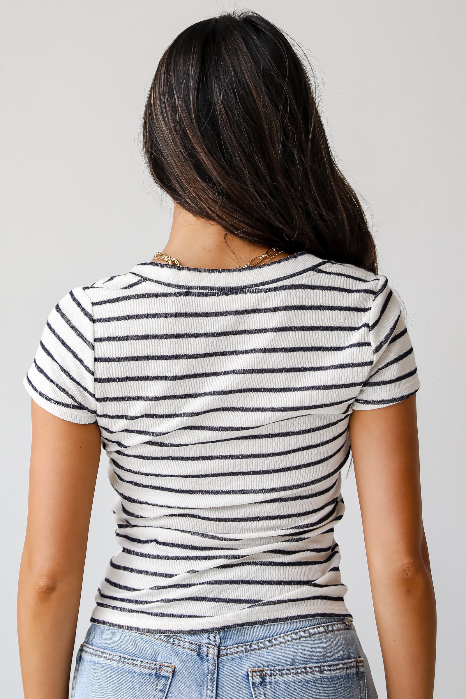 Meghan Striped Tee - DU DEAL